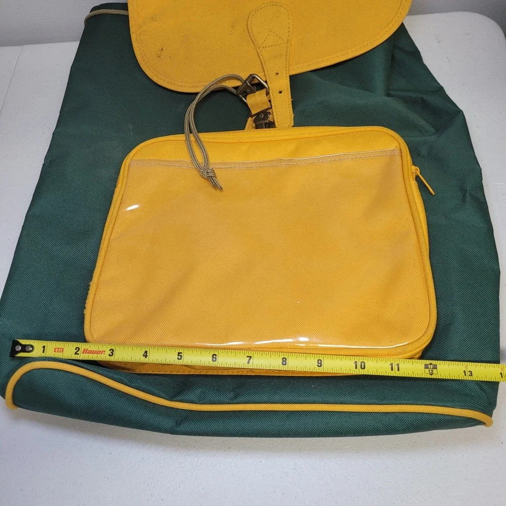 Green Bay Packers Colors‎ Canvas Backpack Green Yellow Basic
